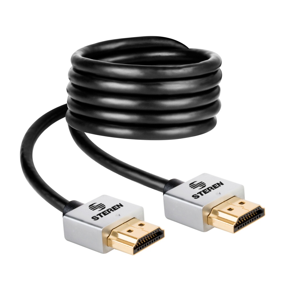 Steren Cable Ultra Delgado HDMI Macho HDMI Macho, 4K, 90cm, 295803