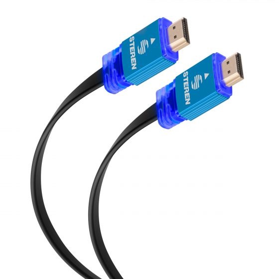 Steren Cable HDMI Macho HDMI Macho, 4K, 2m, Negro/Azul, 299301CAZ