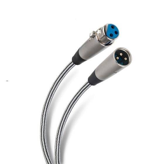 Steren Cable AUX XLR Macho - XLR Hembra, 7.2 Metros, Negro/Blanco