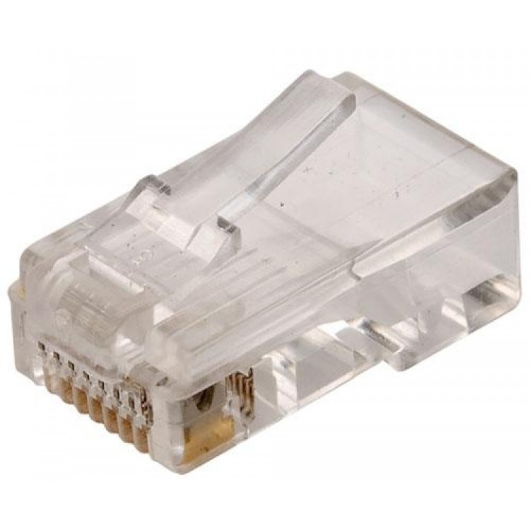 Steren Conector RJ-45, Transparente, 100 Piezas