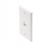 Steren Placa de Pared, RJ-45, 1 Puerto, Blanco