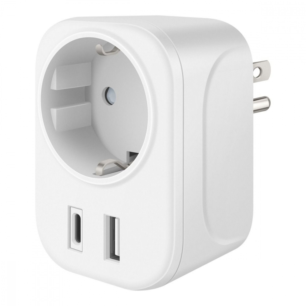 Steren Cargador de Pared 905-124, 6W, 100 - 240V, 1 x USB-A 1 x USB-C