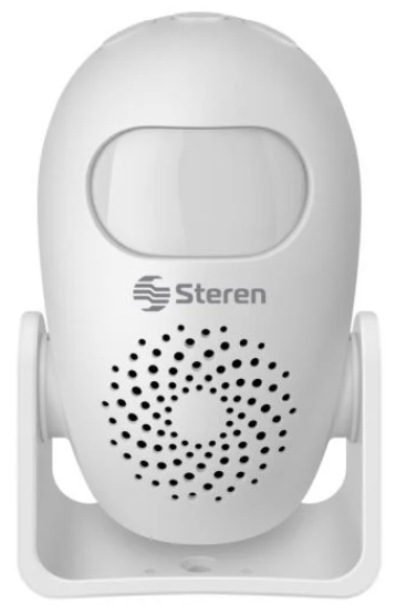 Steren Sensor de Movimiento PIR Montaje en Techo/pared ALA-033, Inalámbrico, hasta 8 Metros