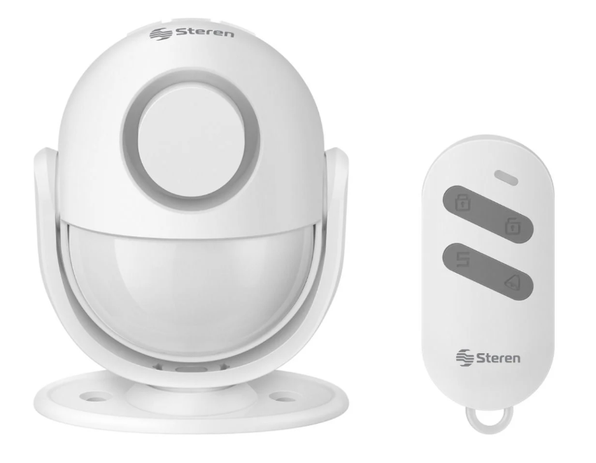 Steren Sensor de Movimiento Infrarrojo Montaje en Techo/pared ALA-050, Alámbrico, hasta 8 Metros