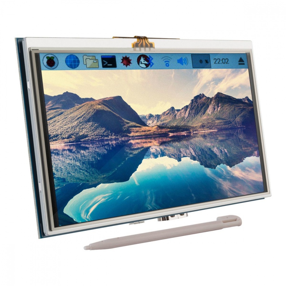 Steren Pantalla 5" Touch para Placas Raspberry Pi ARD-510, 800 x 480 Pixeles, con Cople HDMI y Lápiz