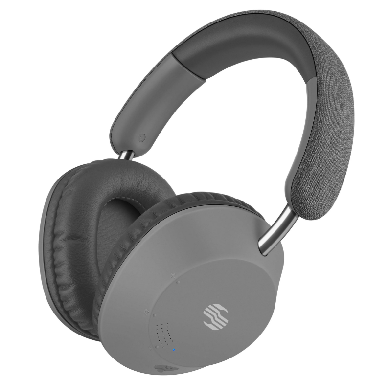 Steren Audífonos con Micrófono AUD-7625GR, Bluetooth, Inalámbrico, USB, Gris