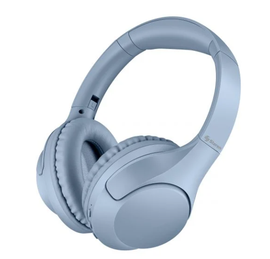 Steren Audífonos Intrauriculares con Micrófono AUD-7680AZ, Inalámbrico, Bluetooth, Azul