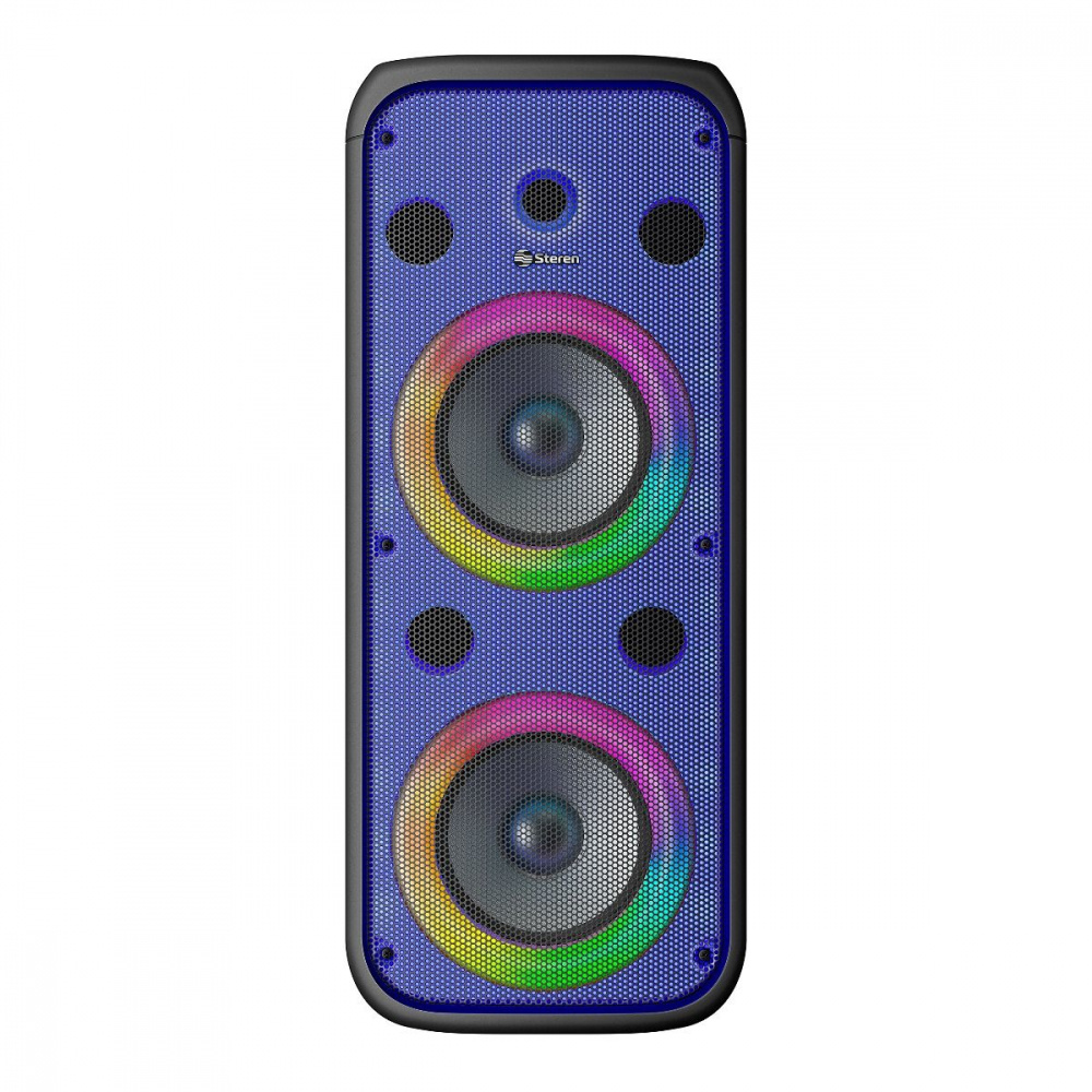 Steren Bafle BAF-2008RGB, Bluetooth, Inalámbrico, 60W RMS, Negro