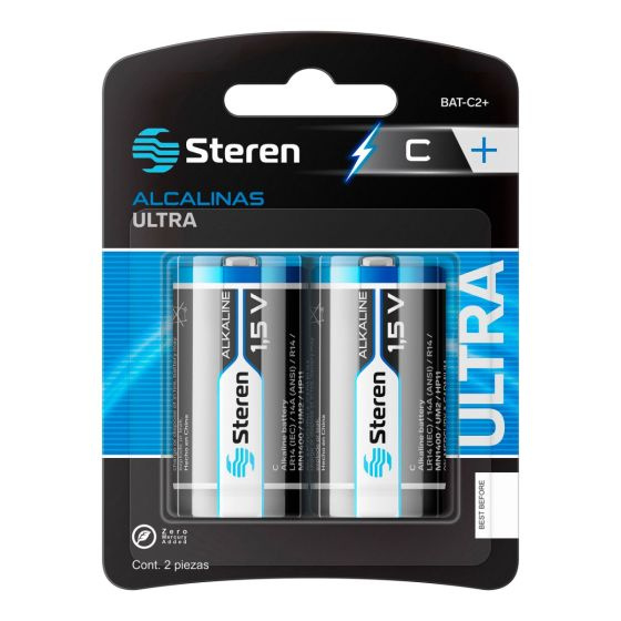 Steren Pila C, 1.5V, 2 Piezas