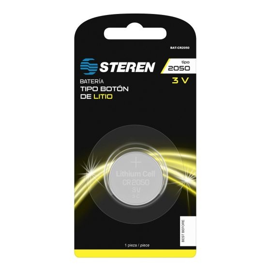 Steren Pila de Litio Botón CR2050, 3V, 1 Pieza