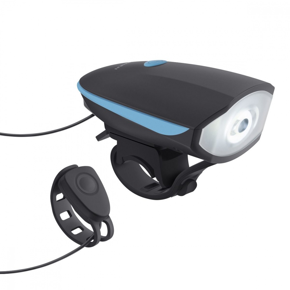 Steren Luz LED para Bicicleta BIKE-010 con Claxon, Negro