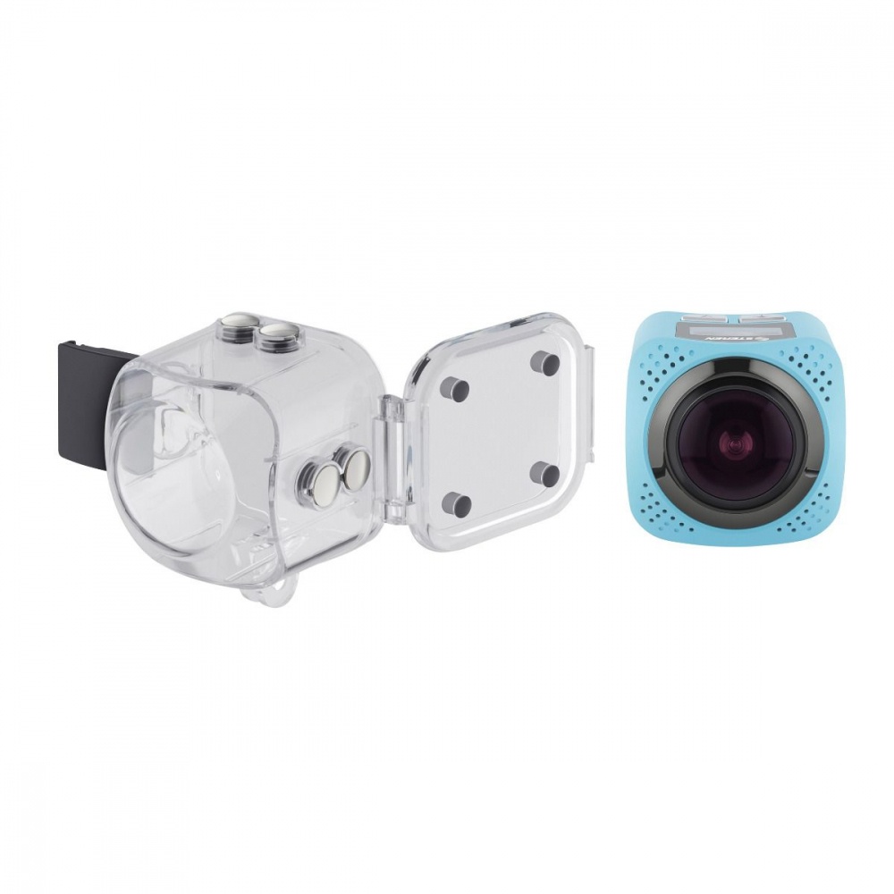 Cámara Deportiva Steren CAM-610, 5MP, 4K Ultra HD, MicroSD, Azul