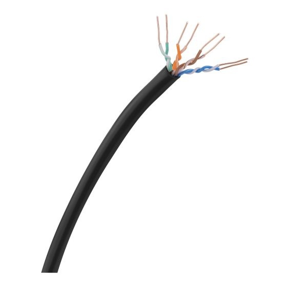 Compra Steren Cable Cat5e UTP para Exteriores, Negro, CAT5ENE305