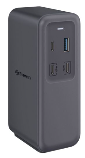 Steren Docking Station COM-4790 USB-C, 3 x USB-C 3.0, 2 x USB-A 3.0, 3 x USB-A 2.0, 1 x HDMI, 1 x DisplayPort, 1 x RJ-45, 1 x VGA, 1 x 3.5mm, MicroSD/SD