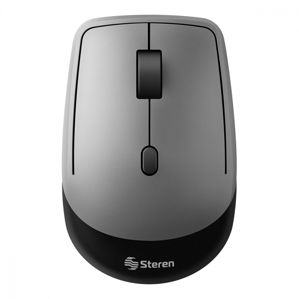 Mouse Steren COM-5750, Inalámbrico, Bluetooth, 2400DPI, Negro/Gris