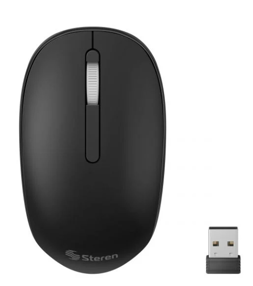Mouse Steren COM-5770, Inalámbrico, Óptico, 800DPI, USB-A, Negro