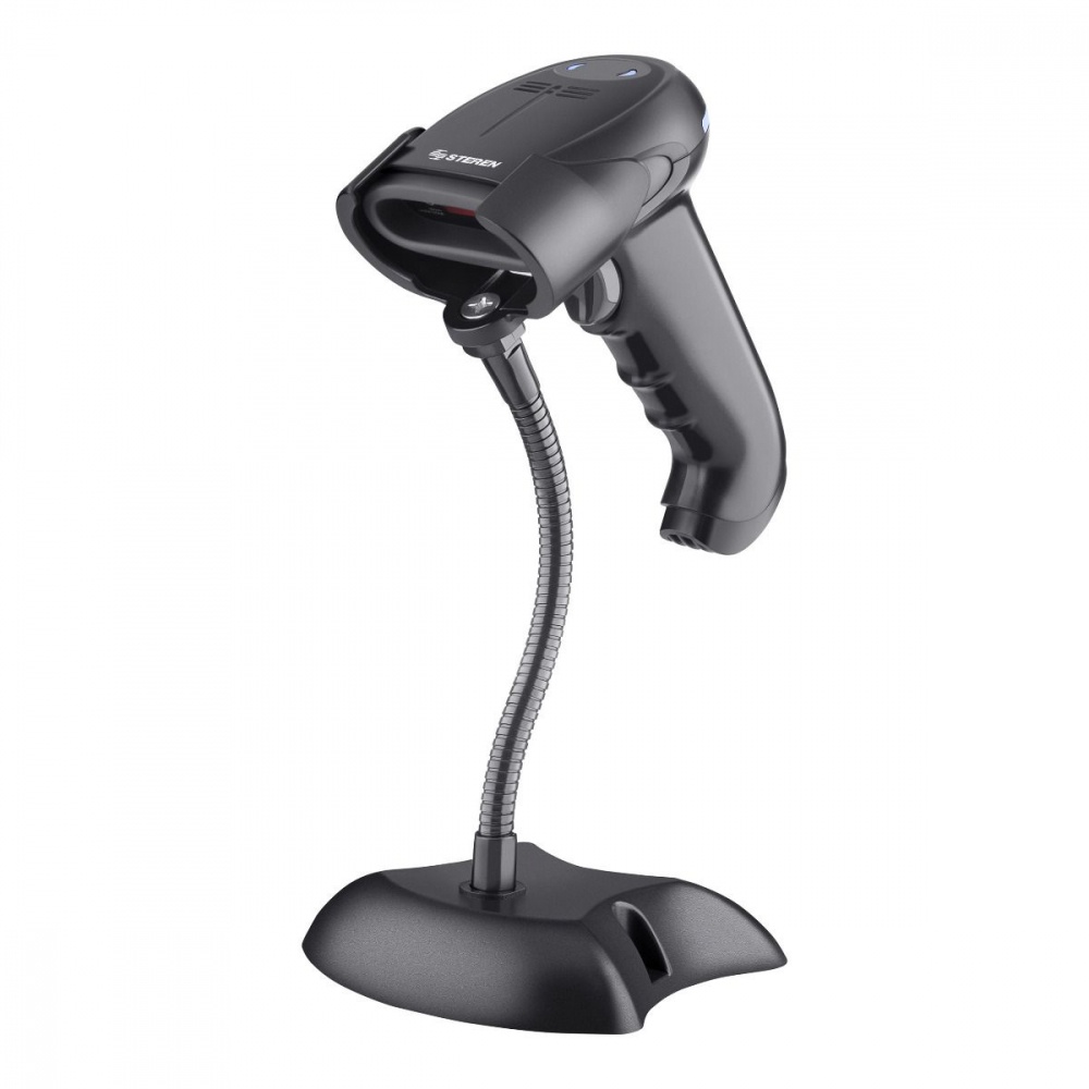 Steren Lector de Código de Barras COM-598, Bluetooth - incluye Cable USB y Base