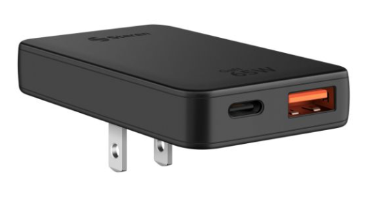 Steren Cargador de Pared ELI-7065-S, 65W, 5V, 1 x USB-A 1 x USB-C