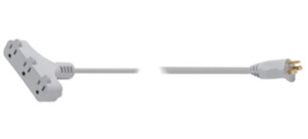 Steren Extensión Polarizada EXT-3X16-03/PB, 3 Contactos, 13A, 3 Metros, Gris