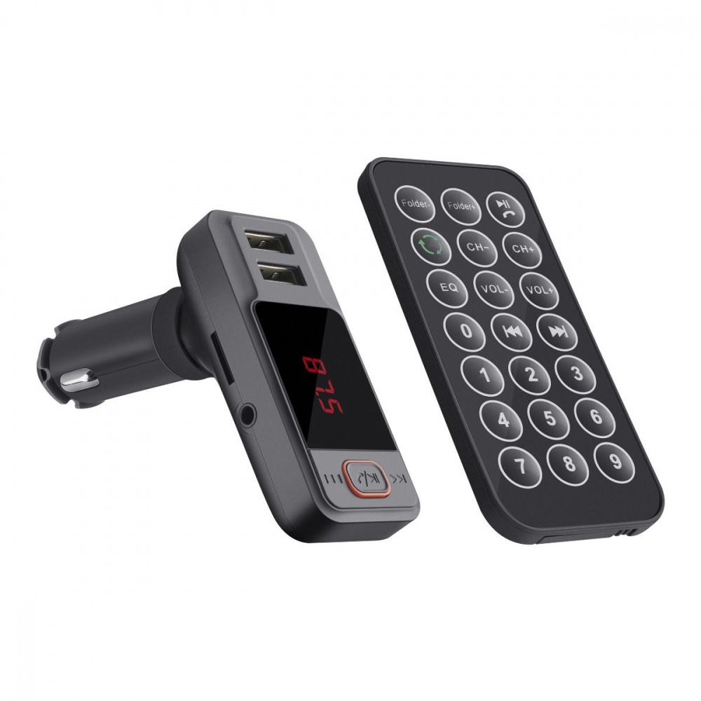 Steren Transmisor de Audio para Auto FMT-845, Bluetooth, Negro