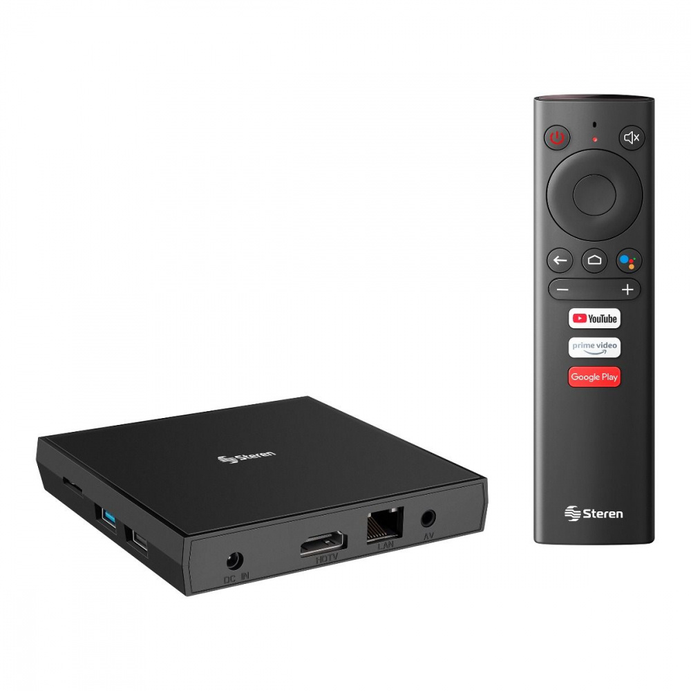 Steren TV Box INTV-1000, Android, 16GB, 4K Ultra HD, WiFi, HDMI