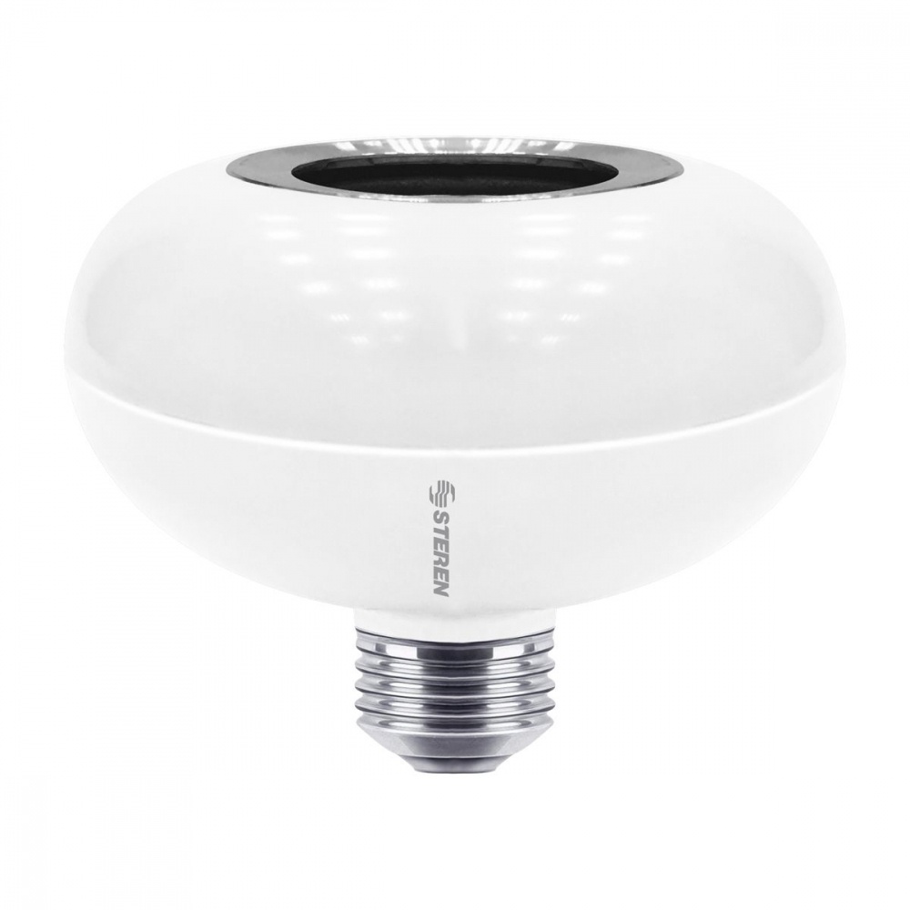 Steren Foco LED Inteligente con Bocina LAM-BOC, Bluetooth, Blanco/RGB