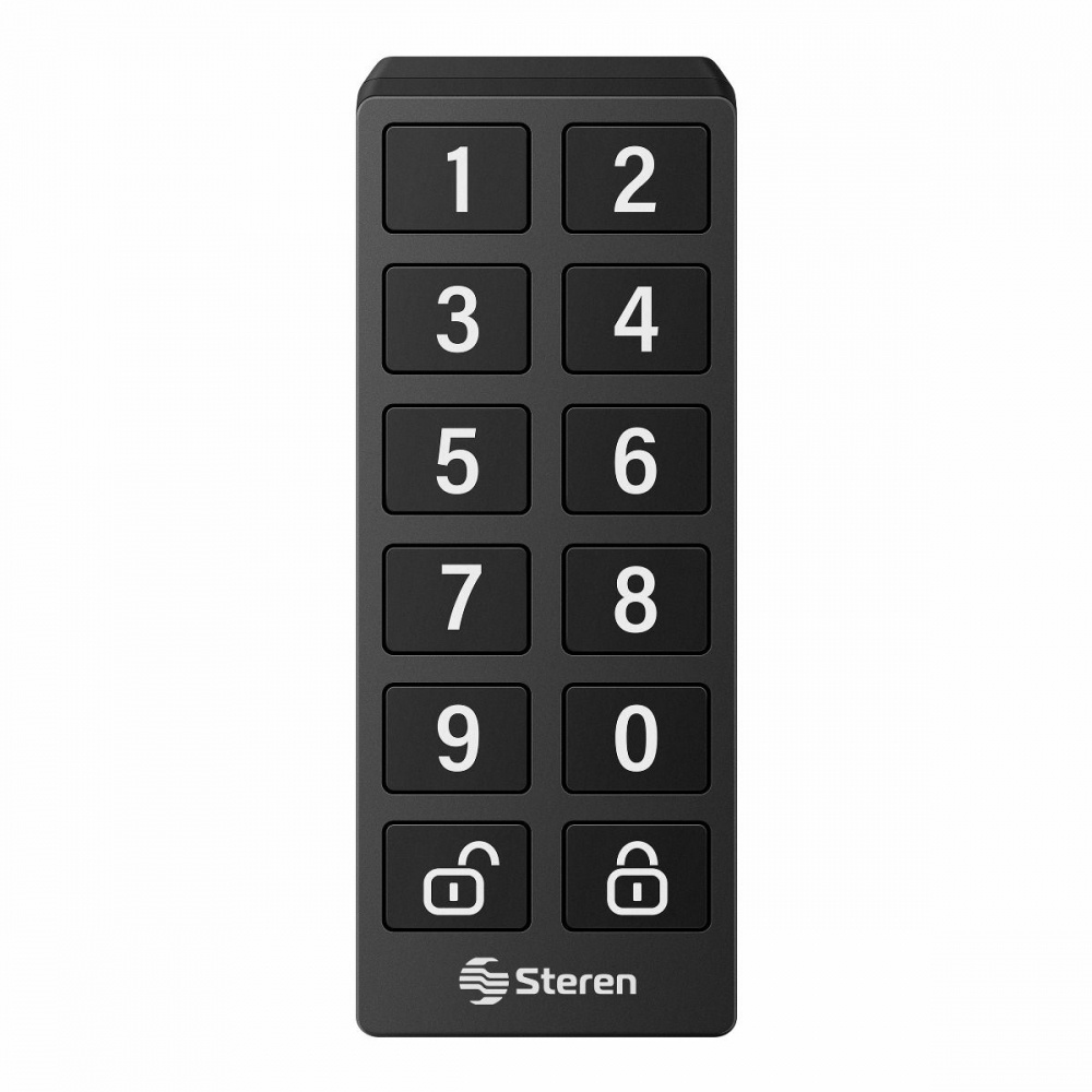 Steren Teclado numérico Bluetooth LOCK-400RM, Negro, para vincular con LOCK-400
