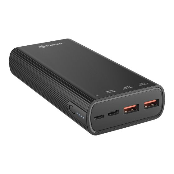 Cargador Portátil Steren Power Bank MOV-1800, 18.000mAh, Negro 