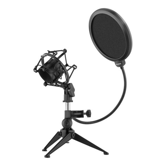 Steren Filtro Antipop para Micrófono MS-505, Negro