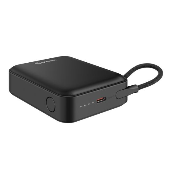 Cargador Portátil Steren Power Bank PB-045-10AH, 10.000mAh, Negro
