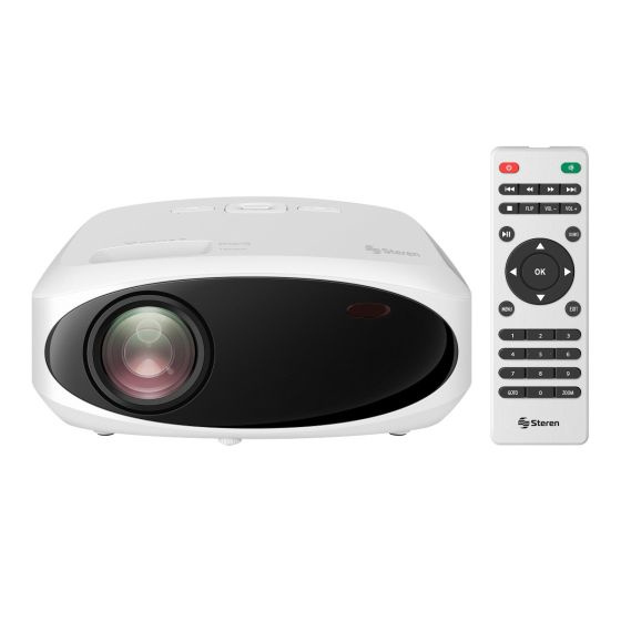 Proyector Portátil Steren PRO-400, LED, 1080p (1920 x 1080), 9000 Lúmenes, Blanco