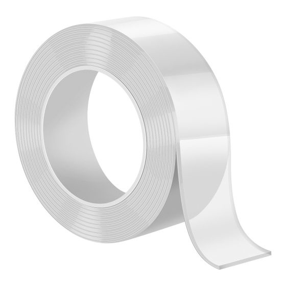 Steren Cinta Mágica Nano Stick de Gel, 1 Rollo de 3m, Transparente