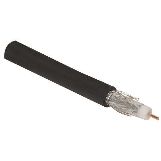 Compra Steren Cable Coaxial RG6 RG6U/AA500 VTA 18AWG Negro RG6U/AA500