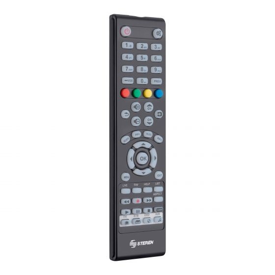 Steren Control Remoto Universal 4 en 1 Autoaprendizaje RM-115, Negro