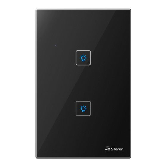 Steren Carátula para Apagador SHOME-012, WiFi, Negro, para SHOME-212