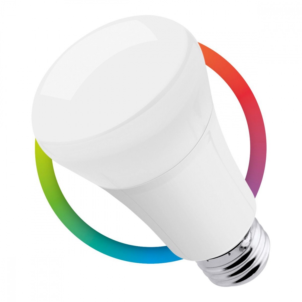 Steren Foco LED Inteligente SHOME-120, WiFi, RGB, E27, 7W, 480 Lúmenes, Ahorro de 87% vs Foco Tradicional 55W