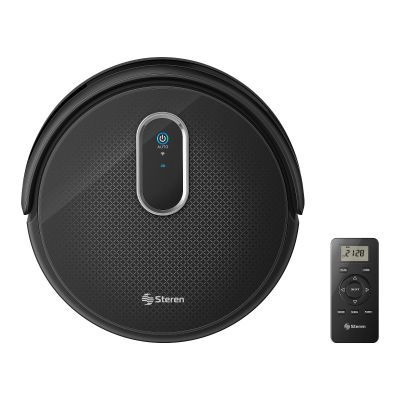 Steren Aspiradora y Trapeador Inteligente SHOME-VAC, 0.18L, Negro