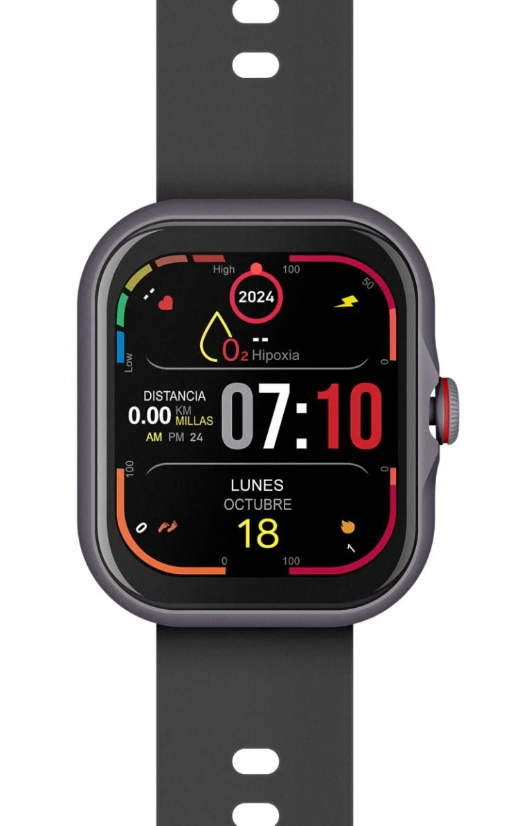 Steren Smartwatch SMW-2000NE, AMOLED, Android, Negro - Resistente al Agua