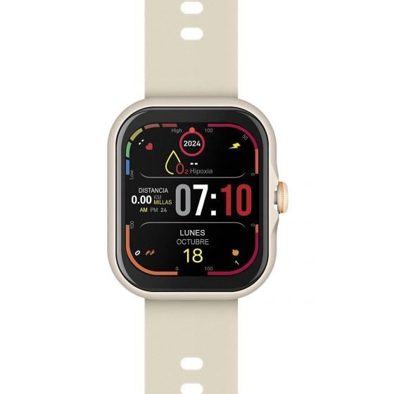 Steren Smartwatch SMW-2000, AMOLED, Android/iOS, Plata - Resistente al Agua