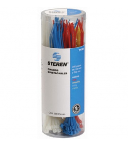 Steren Cintillo Plastico, Multicolor, 300 Piezas