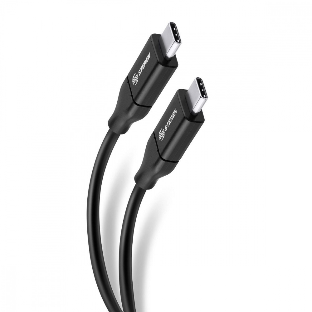 Compra Steren Cable USB C Macho USB C Macho, 1 Metro, Negro, USB394 Cyberpuerta.mx
