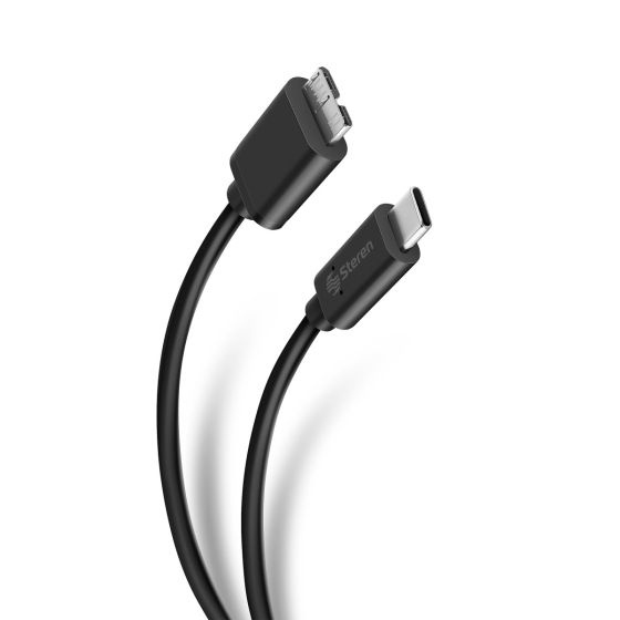 Compra Steren Cable Micro USB Macho USB C Macho, 1m, Negro, USB3970