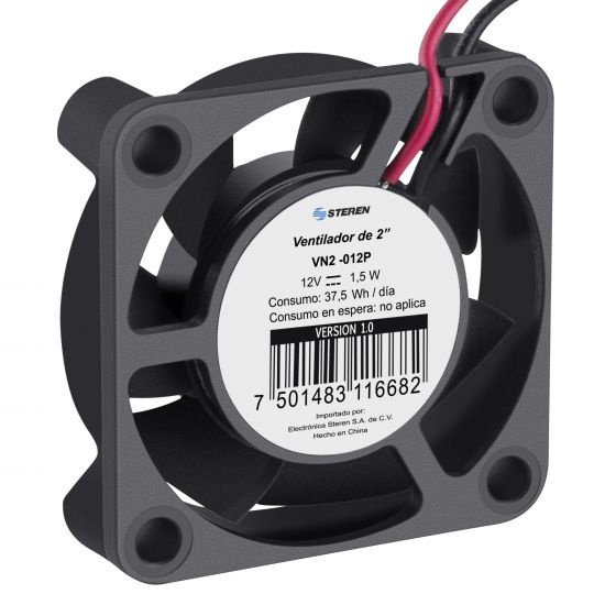 Ventilador Steren VN2-012P, 40mm, 6500RPM, Negro 