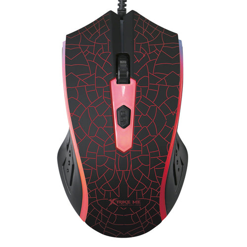 Mouse Gamer Ergonómico STF GM-206, Alámbrico, Óptico, 1.200DPI, USB-A, Negro