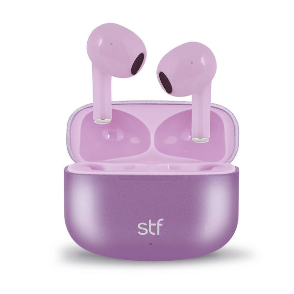 STF Audífonos Intrauriculares True Wireless con Micrófono Aurum, Bluetooth, Inalámbrico, Morado