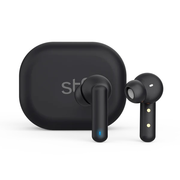 STF Audífonos Intrauriculares con Micrófono Orion, Inalámbrico, Bluetooth, Negro