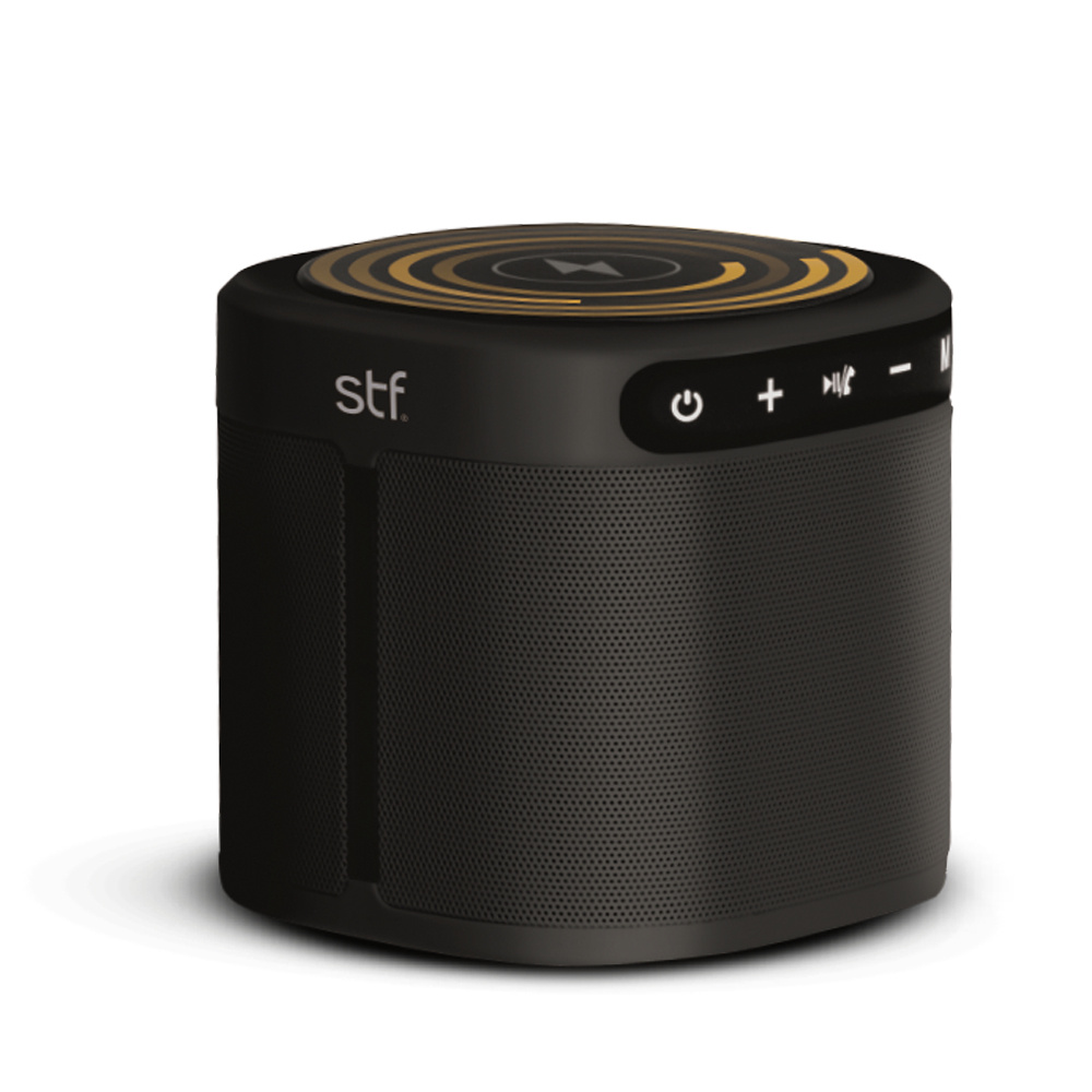 STF Bocina Portátil con Cargador Thunder Energy, Bluetooth, Inalámbrico, 5W RMS, Negro