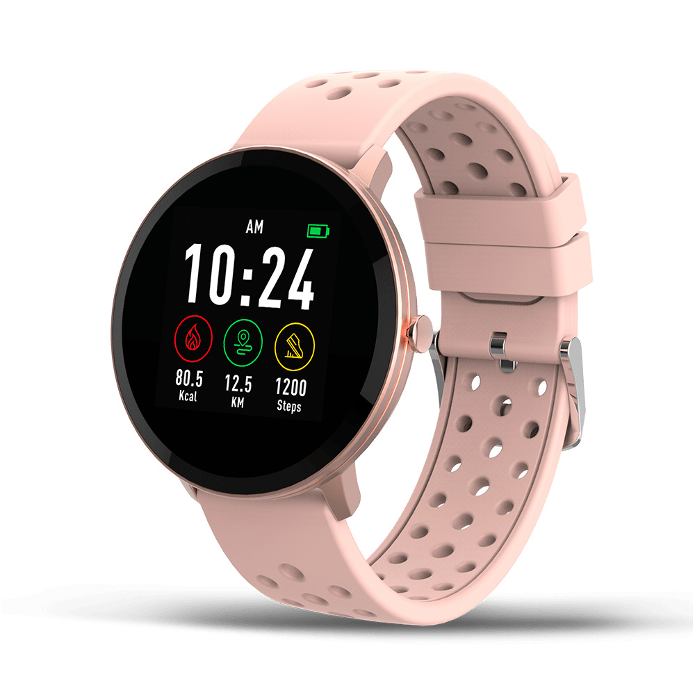 STF Smartwatch Kronos Sport, Touch, Bluetooth 4.2, Android/iOS, Rosa - Resistente al Agua