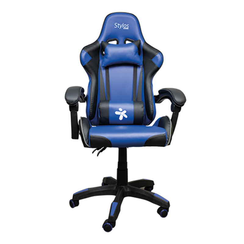 Stylos Silla Gamer SGSI02, hasta 115kg, Negro/Azul