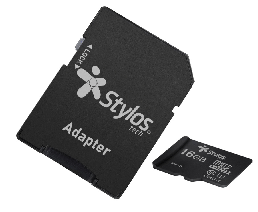 Memoria Flash Stylos STMSDA8B, 128GB MicroSD UHS-I Clase 10, con Adaptador